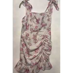 SHEIN Mini Dress, Floral, Lightweight, Size L, Pre-owned